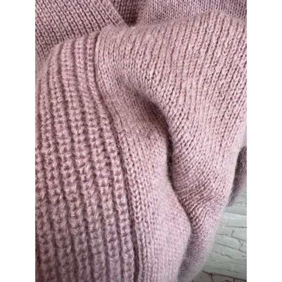 SOFT SURROUNDINGS alpaca wool blend pastel pink knit sweater pullover size S - Picture 3 of 8